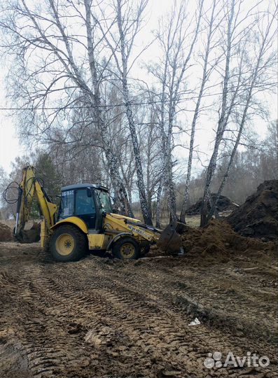 Экскаватор-погрузчик,уборка снега, услуги трактора