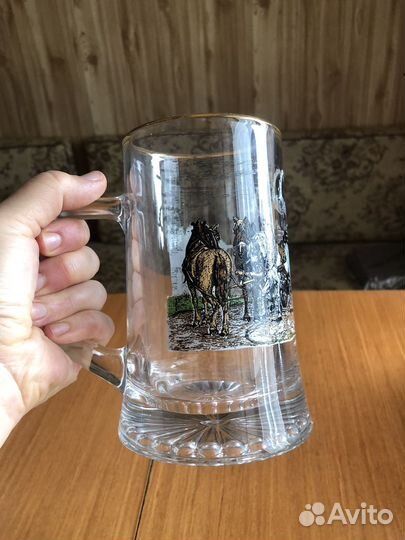 Кружки пивные стеклянные Германия