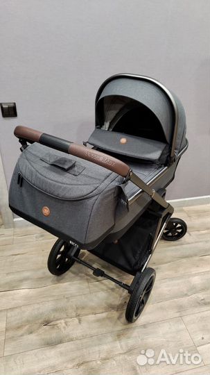 Коляска sweet baby 2 в 1 ricci steel grey