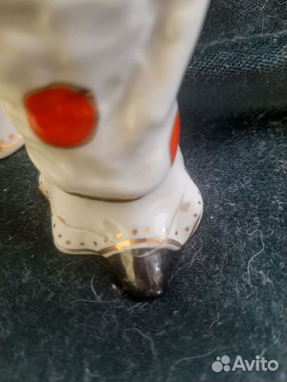 Фарфоровые статуэтки СССР клоун вирбилки дфз