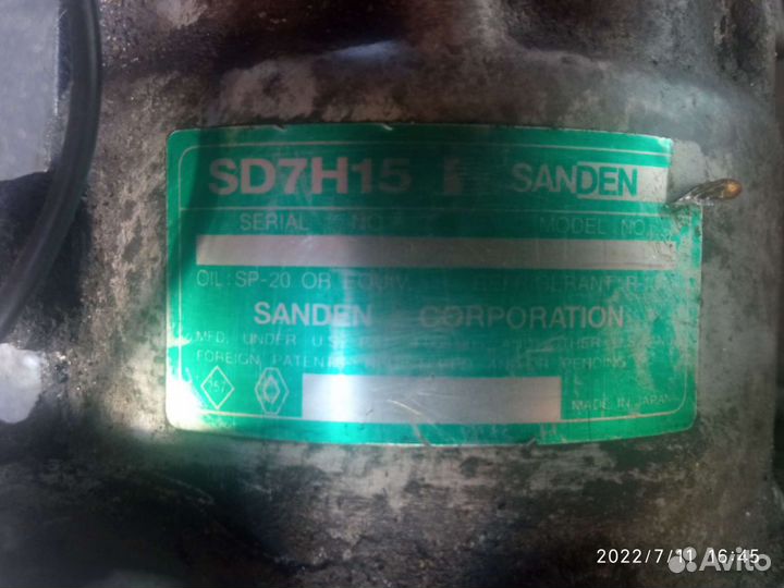 Компрессор кондиционера mitsubishi carisma