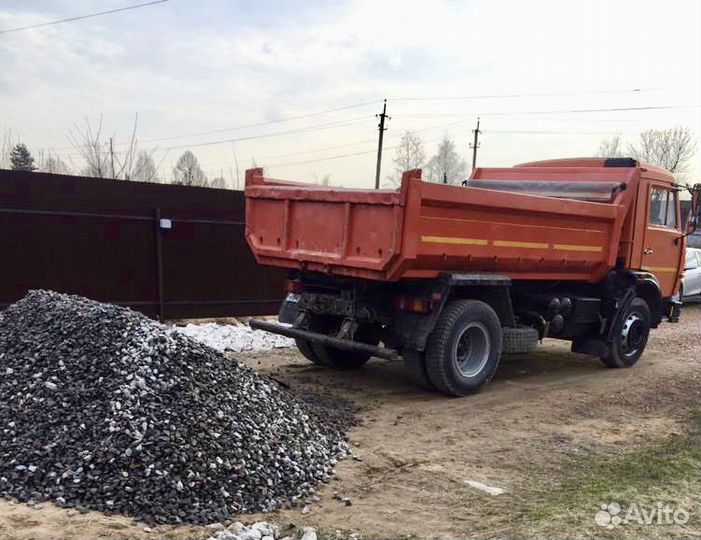 Доставка щебень, песок, земля