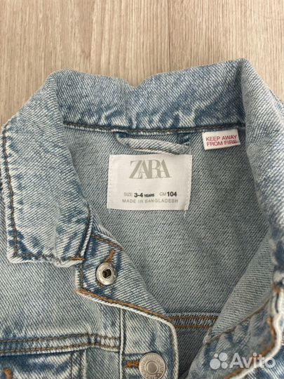 Куртка джинсовая zara