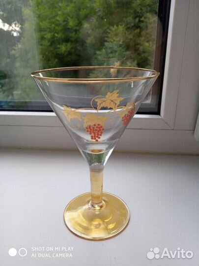 Фужеры Богемское стекло цветные