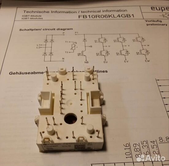 Igbt модуль fb10r06kl4g