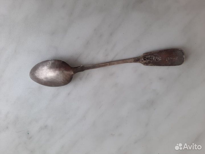 Старинная ложка серебро клеймо 