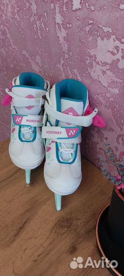 Коньки раздвижные 26-31 для девочки