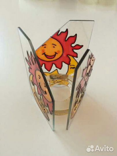 Подсвечник/ витражная роспись