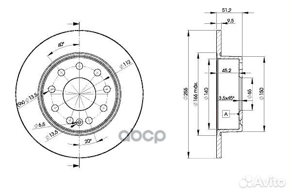 Диск тормозной 78bd5616 Icer