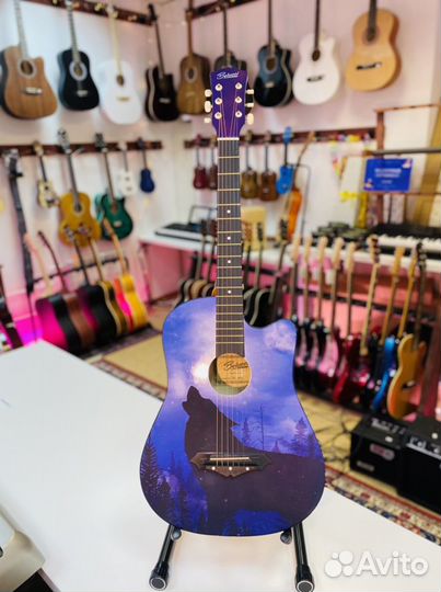 Гитара Elitaro с принтом