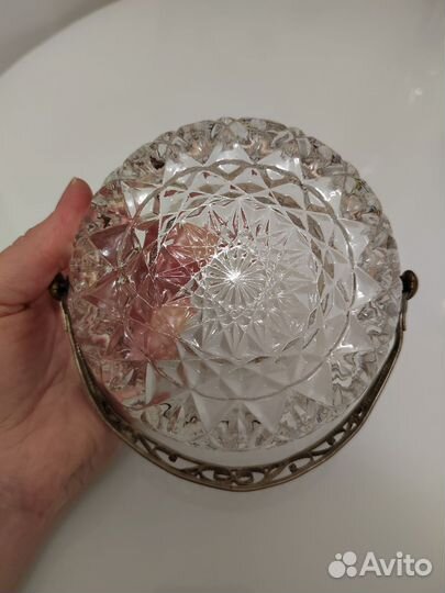 Вазы-конфетницы хрусталь и цветное стекло СССР