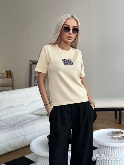 Футболка Miu Miu трикотажная