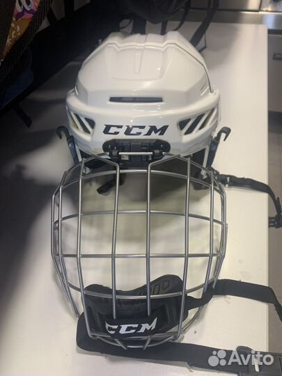 Хоккейный шлем белый CCM