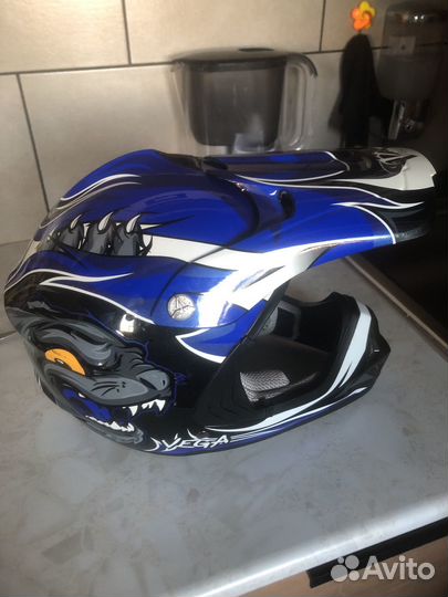 Детский кроссовый мотошлем vega viper