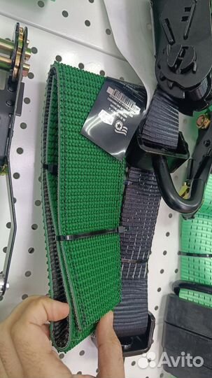 Ремень стяжной автовозный 50 мм 4 т 3 м j крюки