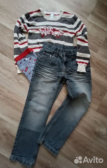 Джинсы и джемпер мальчику
