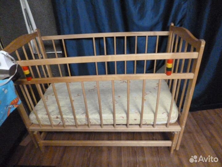 Кровать качалка с матрасом