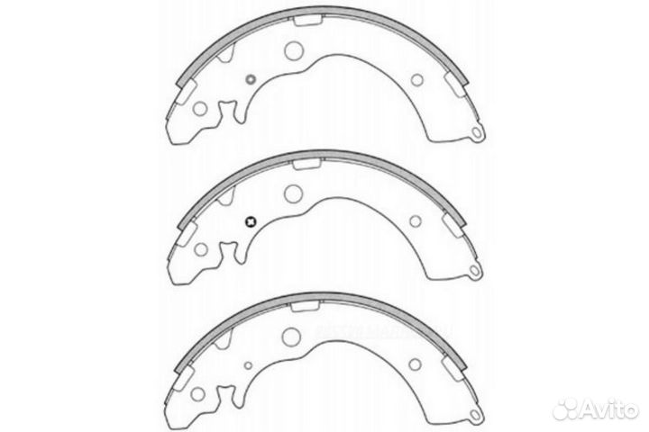 SB nagamochi BS28524 Колодки тормозные барабанные зад