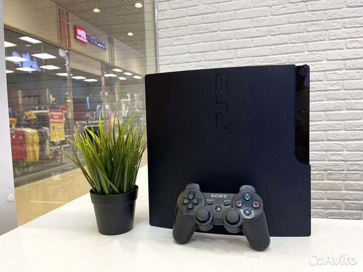 Sony PS3 Slim матовая + прошивка с играми