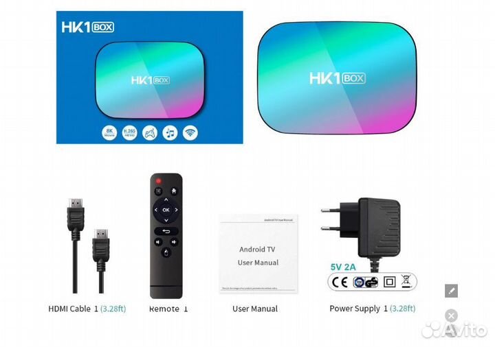 Тв приставка TV BOX HK1 BOX 4/32GB (vontar X3)