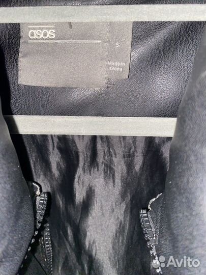 Кожаная куртка ASOS