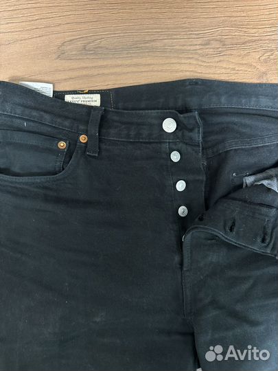 Джинсы мужские levis premium 501 w34 l32 черные