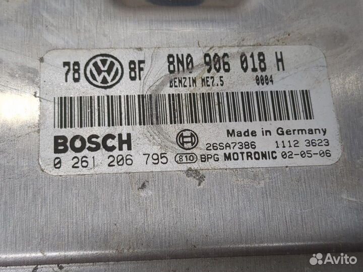 Блок управления двигателем Audi TT, 2002