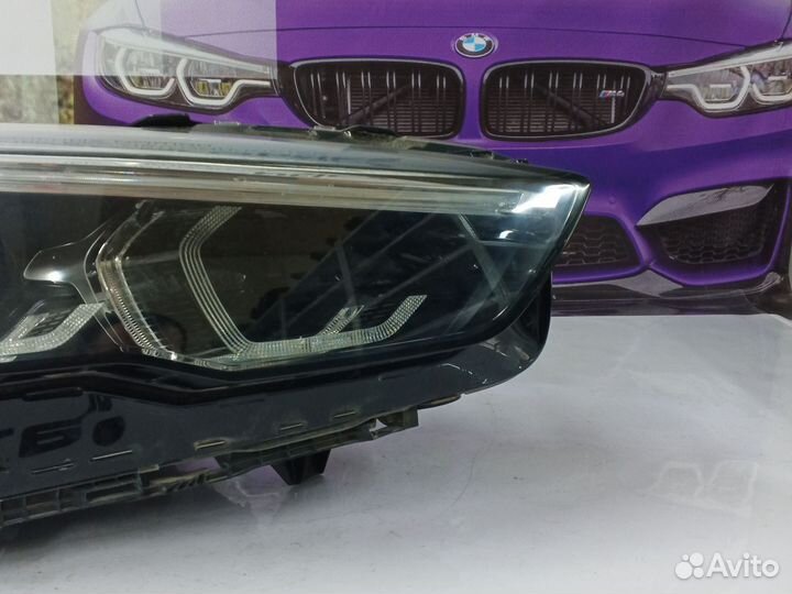 Фара правая BMW F44 LED Gran Coupe Хром