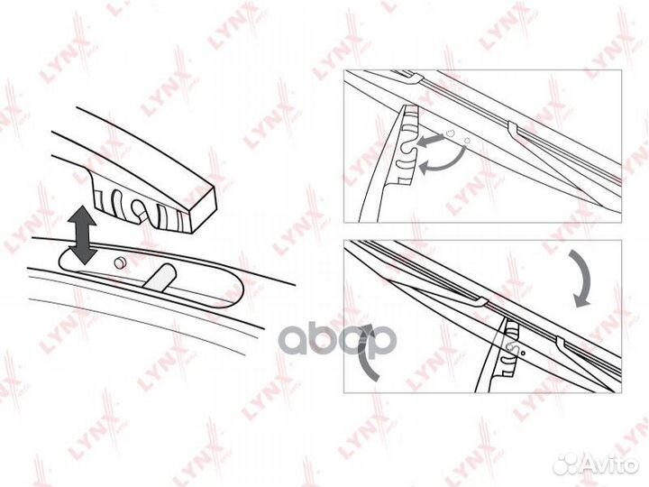 LR40D Щетка стеклоочистителя задняя lynxauto LY