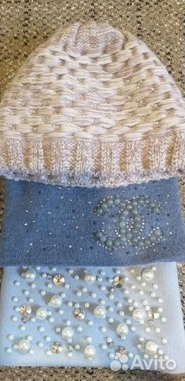 Шапки женские 10шт.пакетом.Цена за всё