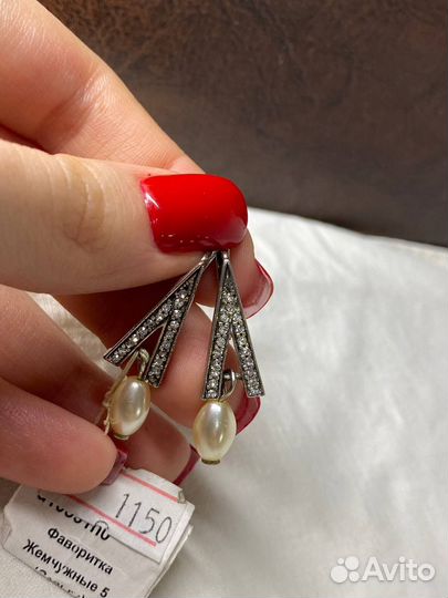 Серьги серебро