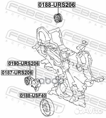 Натяжитель ремня навесного оборудования Febest