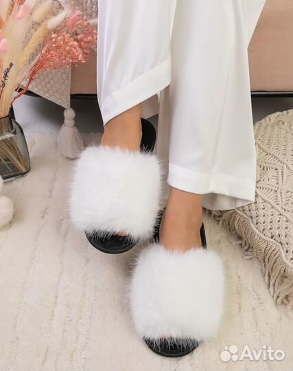 Тапочки из меха