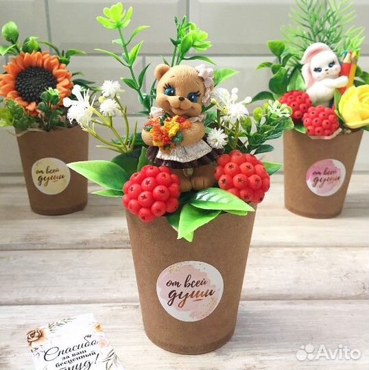 Мини букет из мыла 