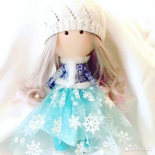 Кукла снежинка снегурочка Долли интерьерная