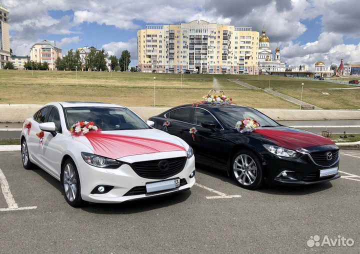Свадебный кортеж Мазда 6 Skyactiv.Прокат украшений