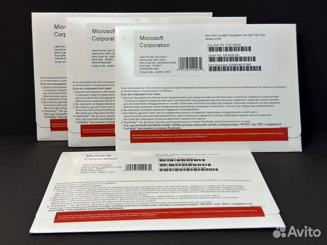 FQC-08909 Win Pro 10 64Bit Rus