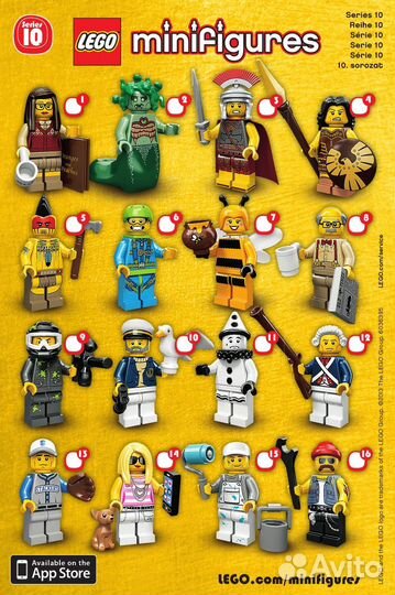 Lego Collectable Minifigures 71001 Серия 10