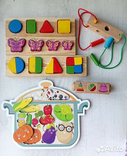 Развивающие деревянные игрушки