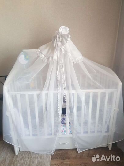 Детская кроватка укомплектованная
