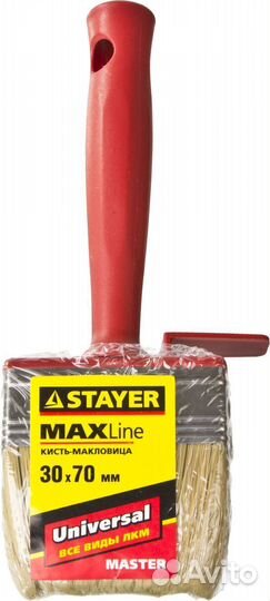 Stayer universal, 3 х 7 см, светлая щетина, пластм