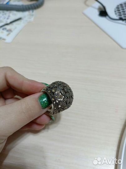 Старинное серебряное кольцо