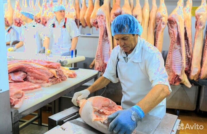 Разнорабочий на мясокомбинат(вахта)