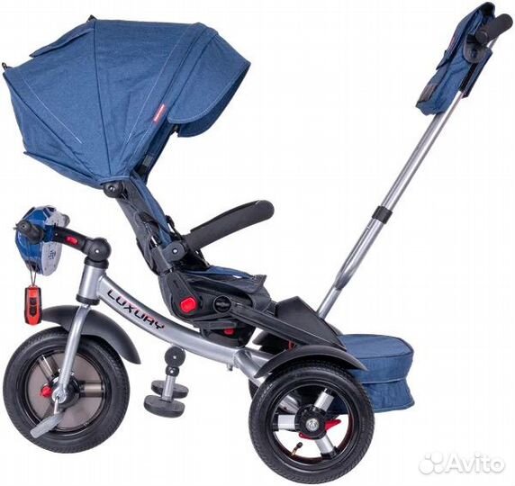 Детский трехколесный велосипед с ручкой Luxury