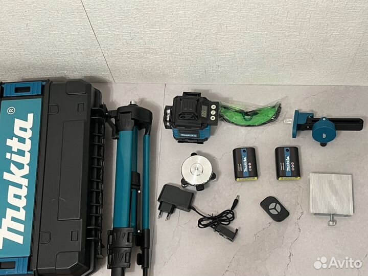 Лазерный Уровень Makita 16 линий 4D 360 нивелир