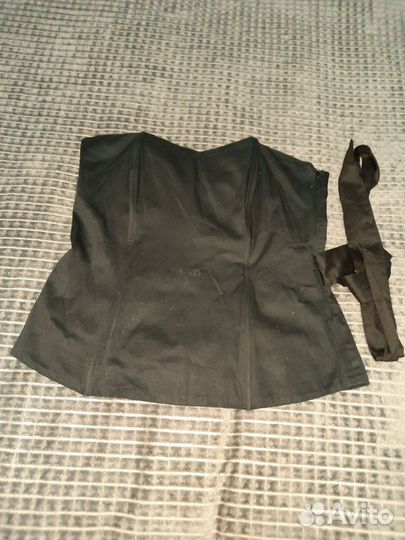 Черная блузка 46 р-ра и корсет черный 48 р-ра