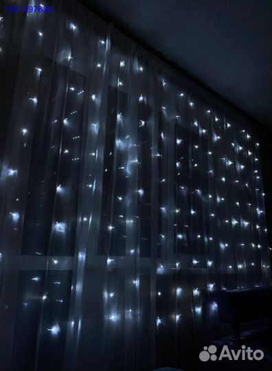 Гирлянда штора + авитодоставка