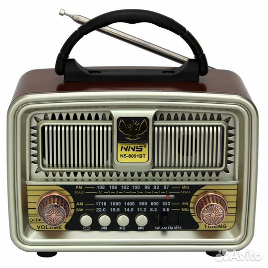 Портативная FM радио колонка NS-8091BT - 800
