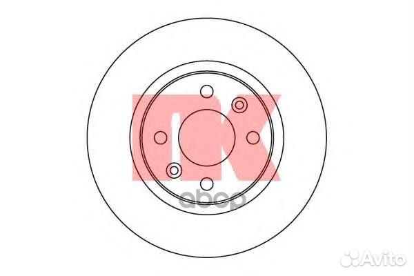 203939NK диск тормозной передний Renault Logan