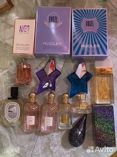 Духи Mugler,Guerlain, Diptyque,La prairie, D&G